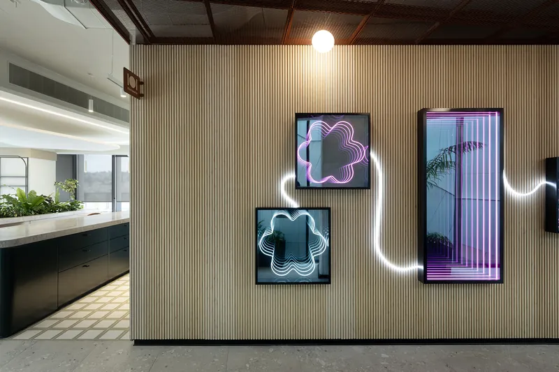 Lightricks HQ interior branding